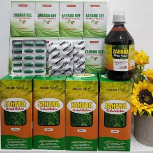 Zahara herbal mixture and capsules