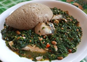 Black Sesame leave soup